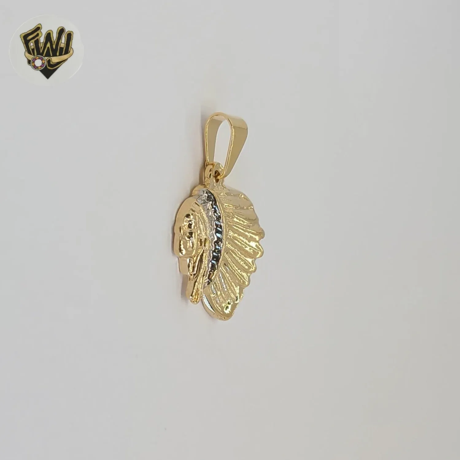 (1-2131) Gold Laminate -Indian Chief Pendants - BGF