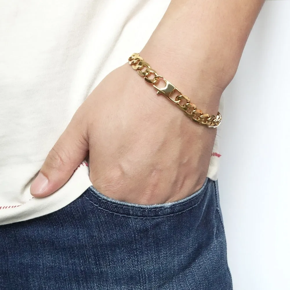 100% Stainless Steel Gold Color Bracelet