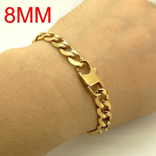 100% Stainless Steel Gold Color Bracelet