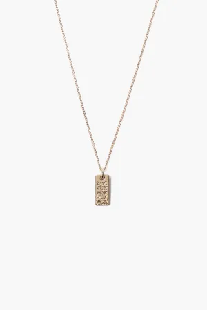 14k Domino Necklace