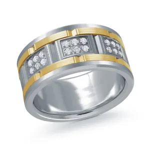 14K White Gold with 14K Yellow Gold Ring from the Tantalum Collection by Malo - MRDTN-057-11WYD