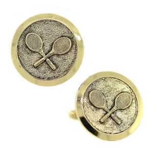 1928 Jewelry Vintage Crossed Tennis Rackets Cufflinks