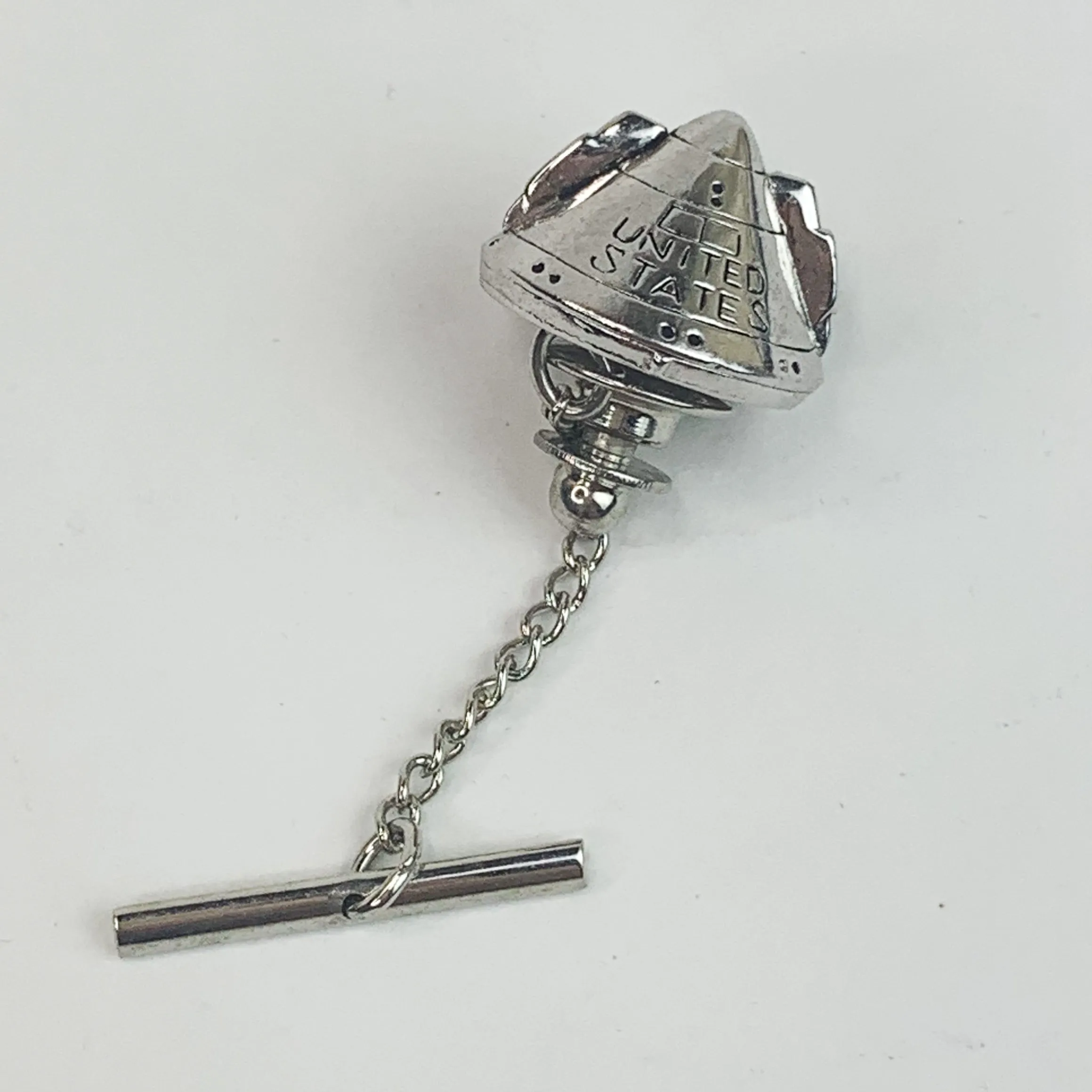 Apollo Command Module Capsule United States Lapel Pin Tie Tack Pin