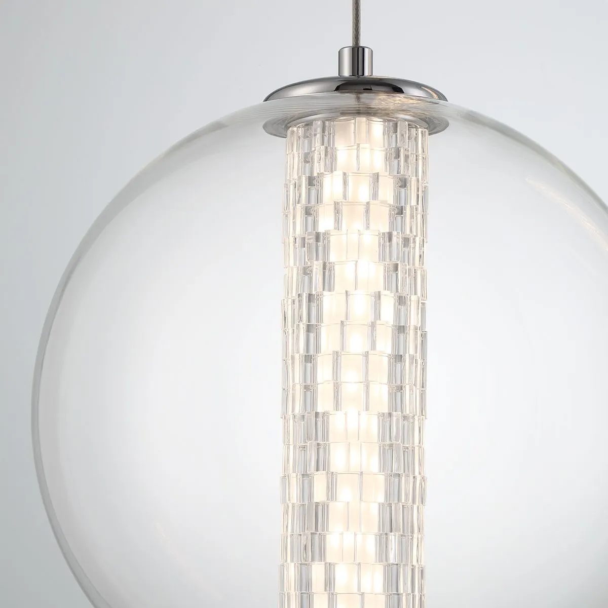 Atomo 9 in. LED Pendant Light Gold Finish