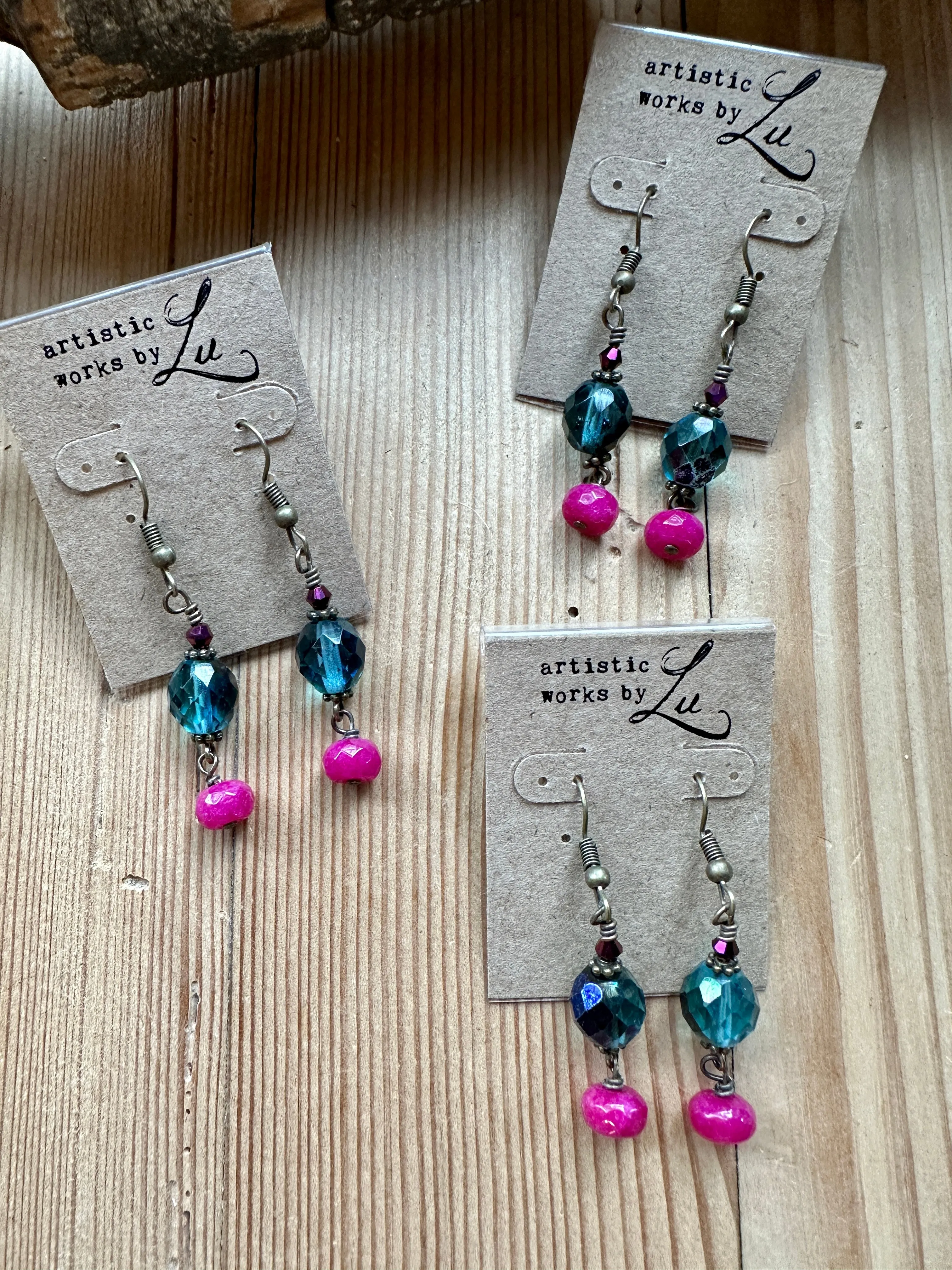 Bejeweled Gems Beaded Earrings