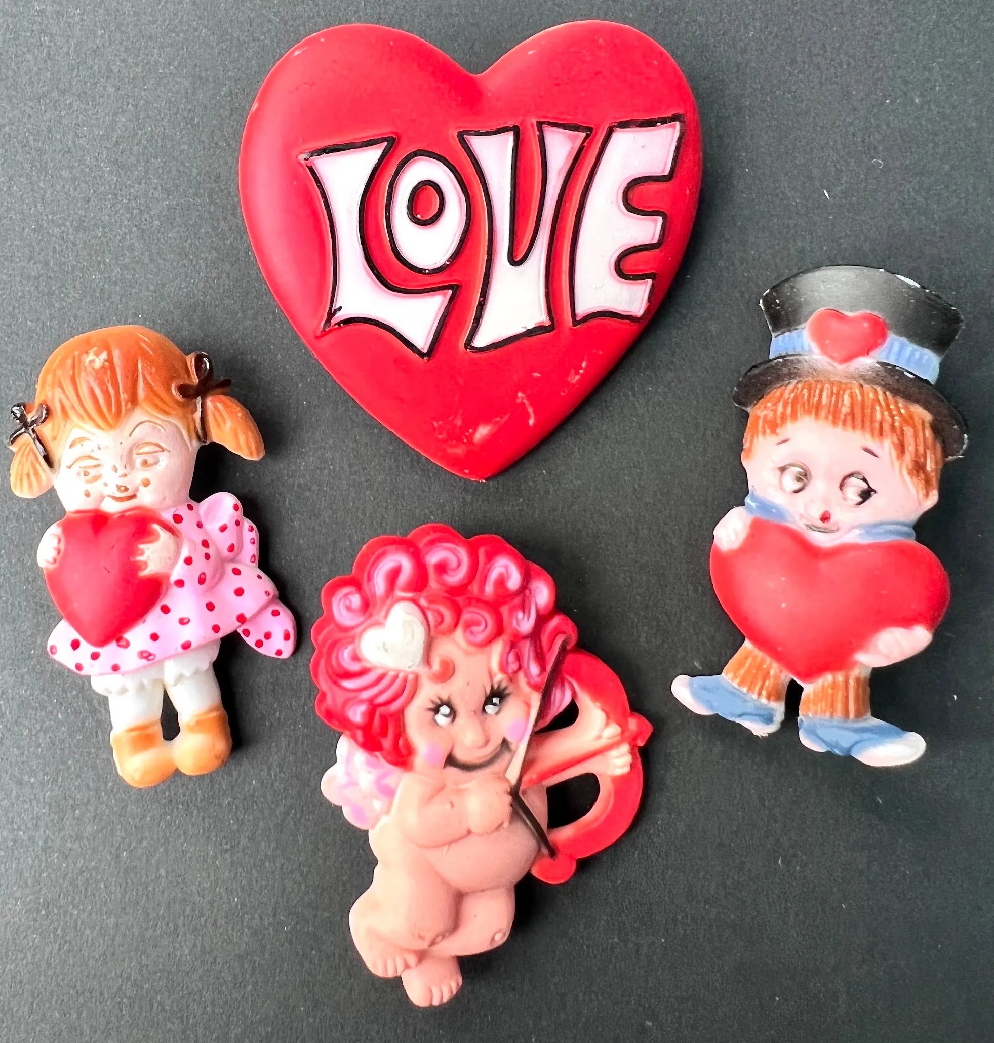 Beyond Kitsch 1970s VALENTINE Brooches