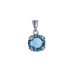 Blue Victorian CZ Pendant