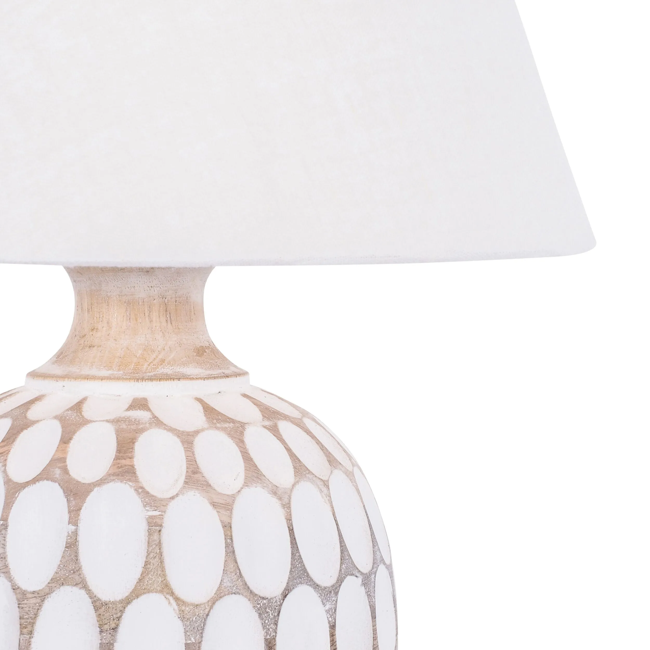 Caspar Wooden Table Lamp 38cm