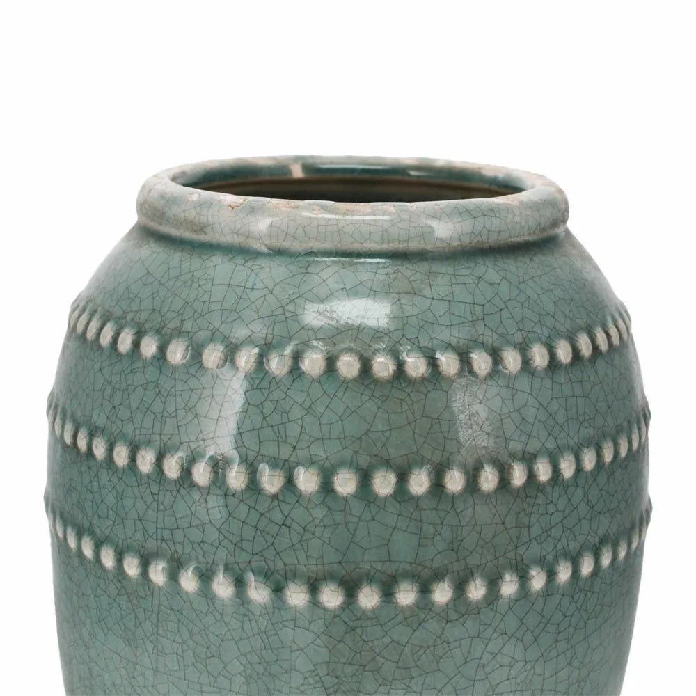 Celadon Bobble Rings Vase