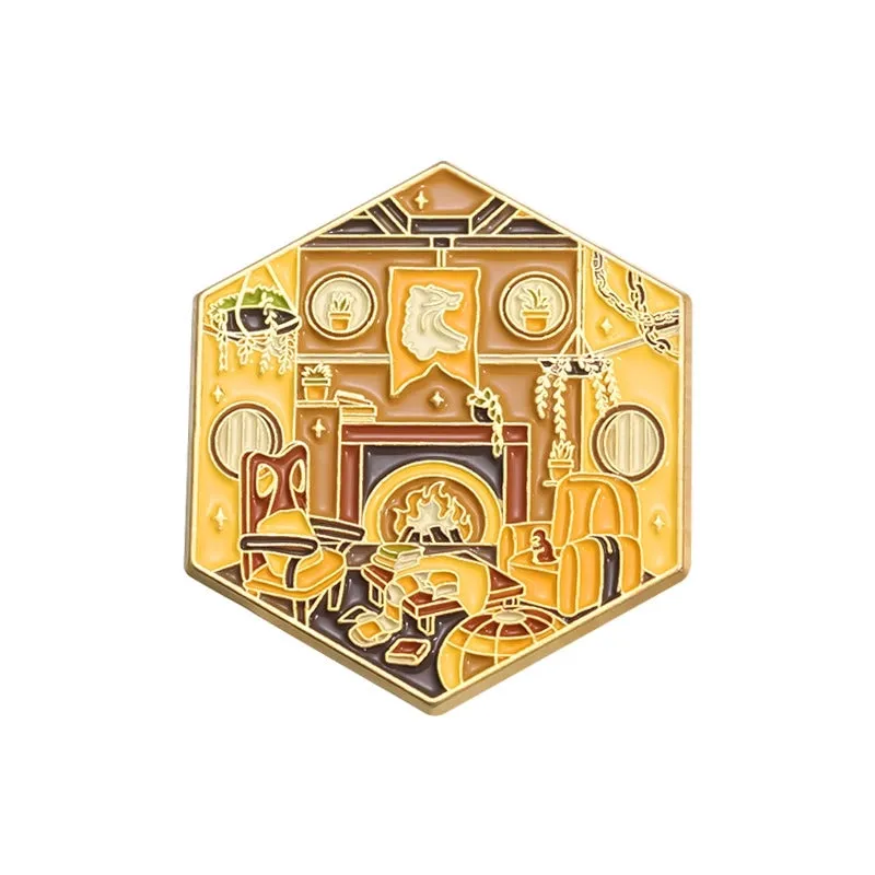 Classical Vintage Style Pin Geometric Zinc Alloy Plating Unisex Brooches