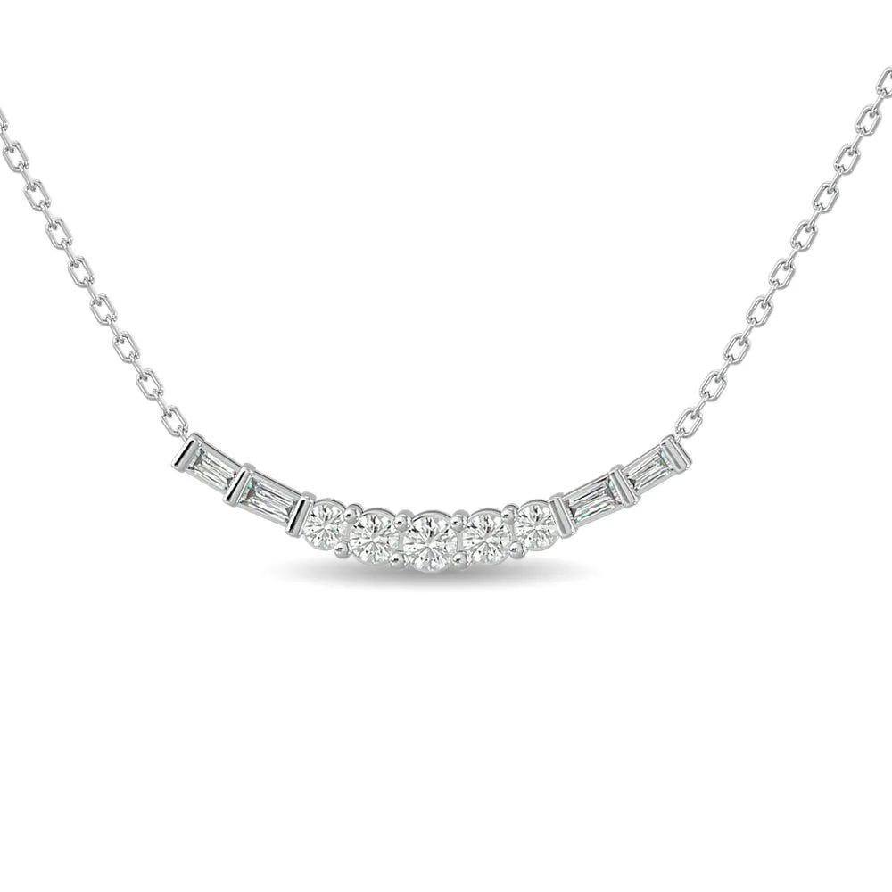 Diamond 3/8 Ct.Tw. Fashion Necklace in 14K White Gold