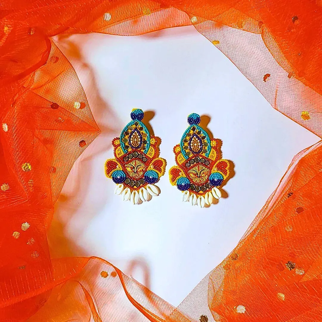 Durga Maa handmade Earrings