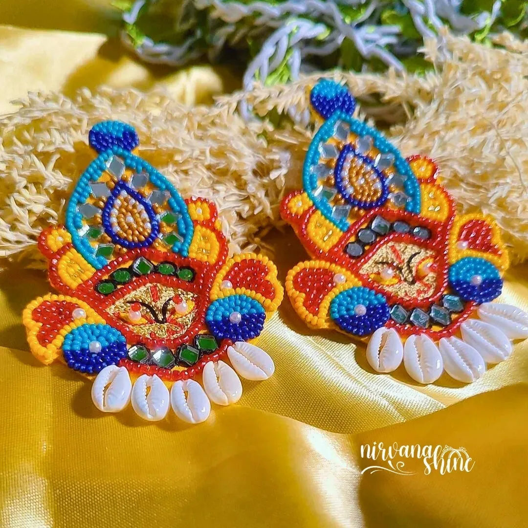 Durga Maa handmade Earrings