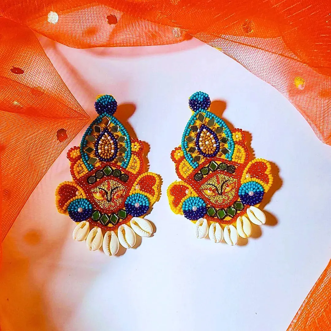 Durga Maa handmade Earrings