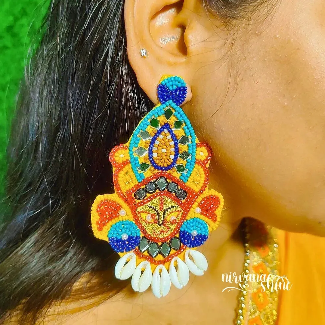 Durga Maa handmade Earrings