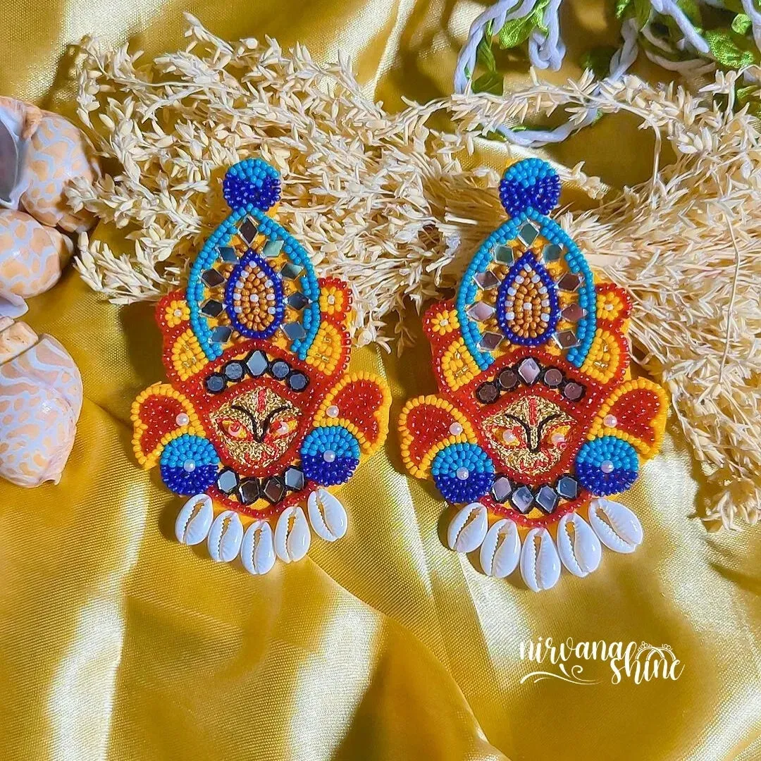 Durga Maa handmade Earrings