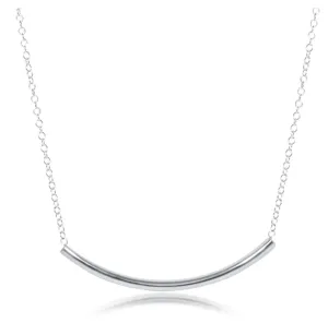 E Newton 16'' Necklace Bliss Bar - Sterling