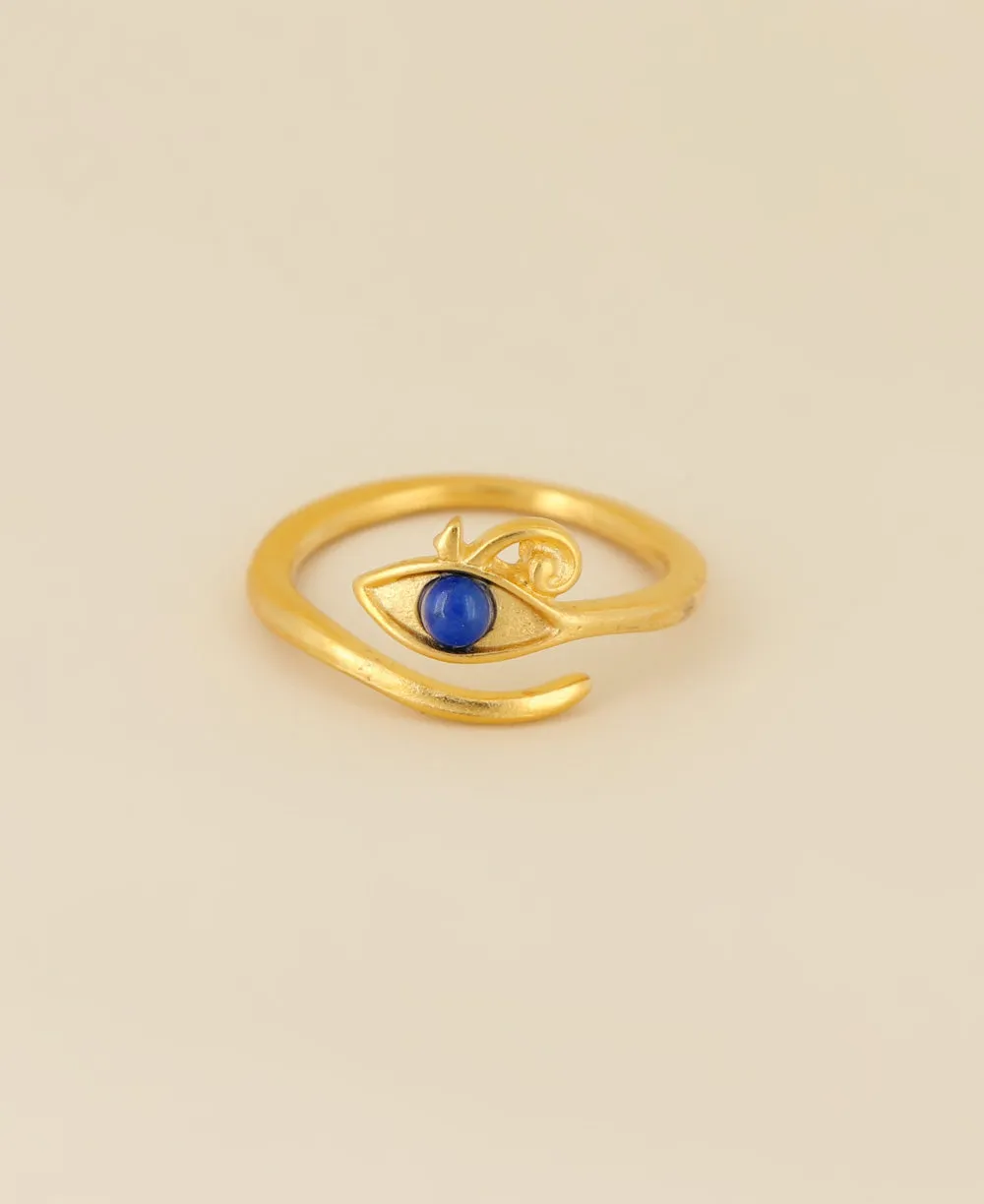 Eye of Horus Ring with Lapis, USA