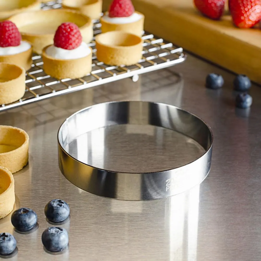 Fat Daddio Pastry Ring - 4" x 3/4" (Stainless Steel)