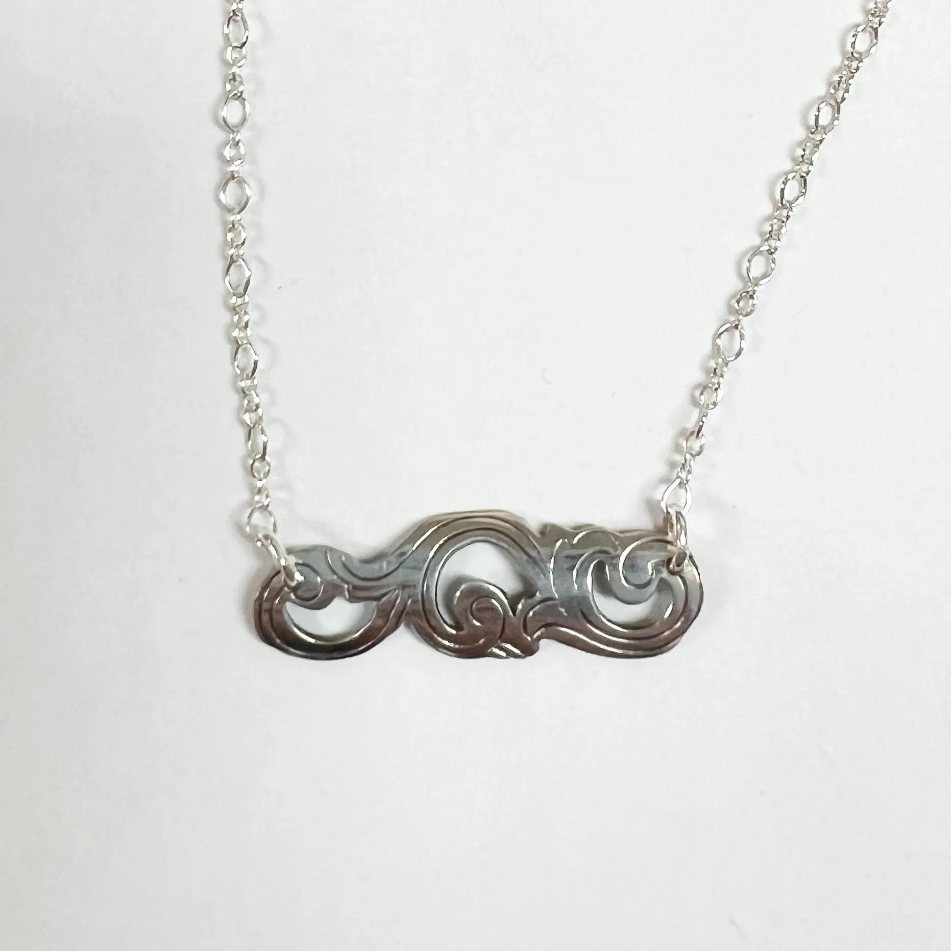 Flourish Bar Necklace by L Carr