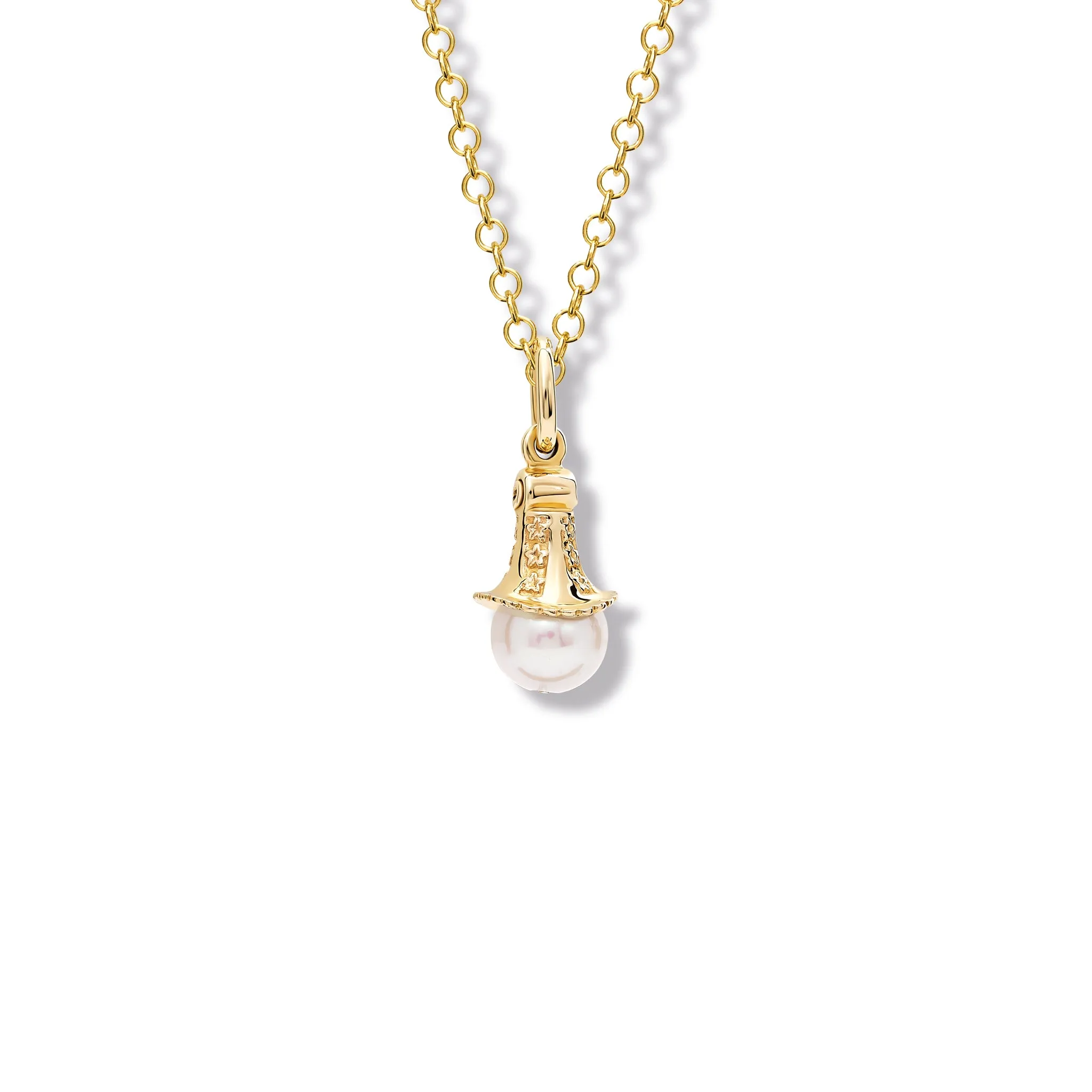 Fouquet Necklace Pendant Yellow Gold - Pearl