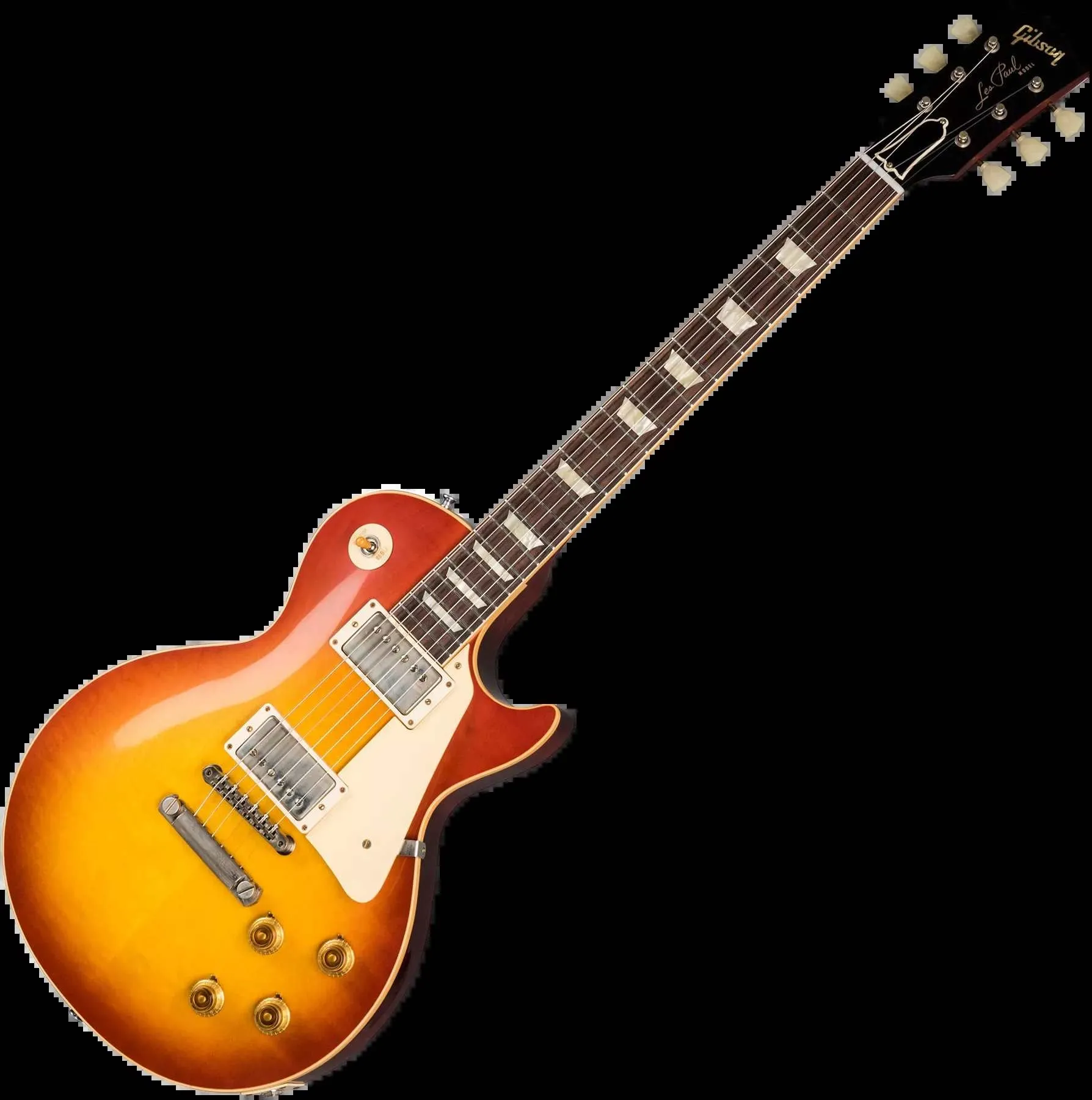 Gibson 1958 Les Paul Standard Reissue VOS Electric Guitar, Washed Cherry Sunburst