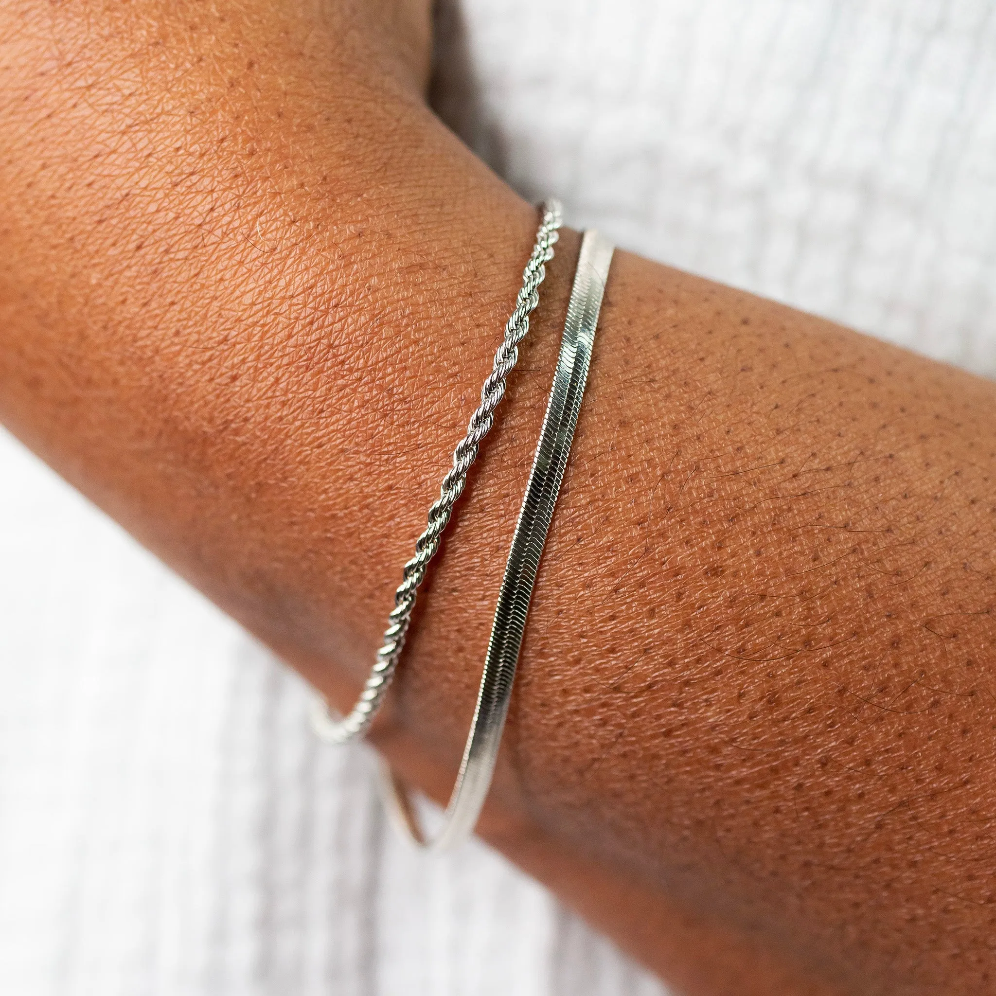 Gigi Herringbone Chain Bracelet