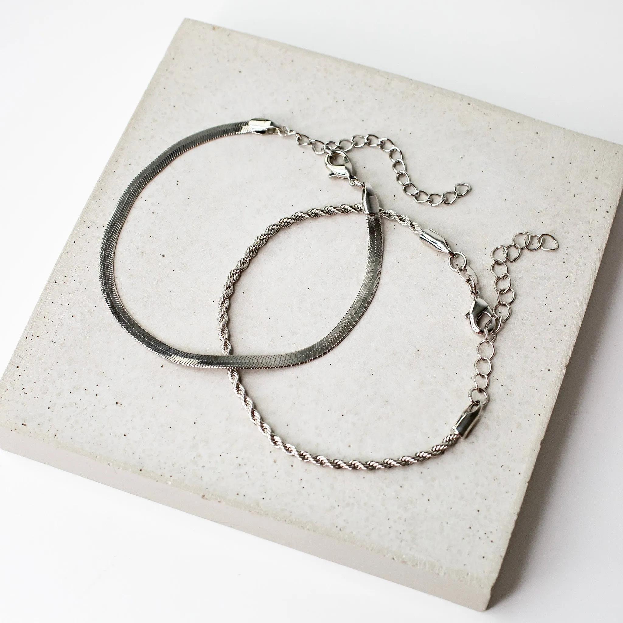 Gigi Herringbone Chain Bracelet