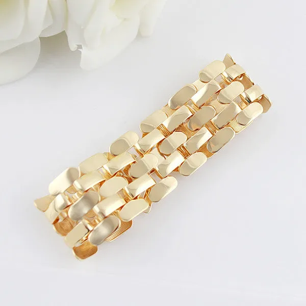 Gold Color Alloy Hollow Out Punk Bracelet And Bangles Fashion Jewelry Men And Women