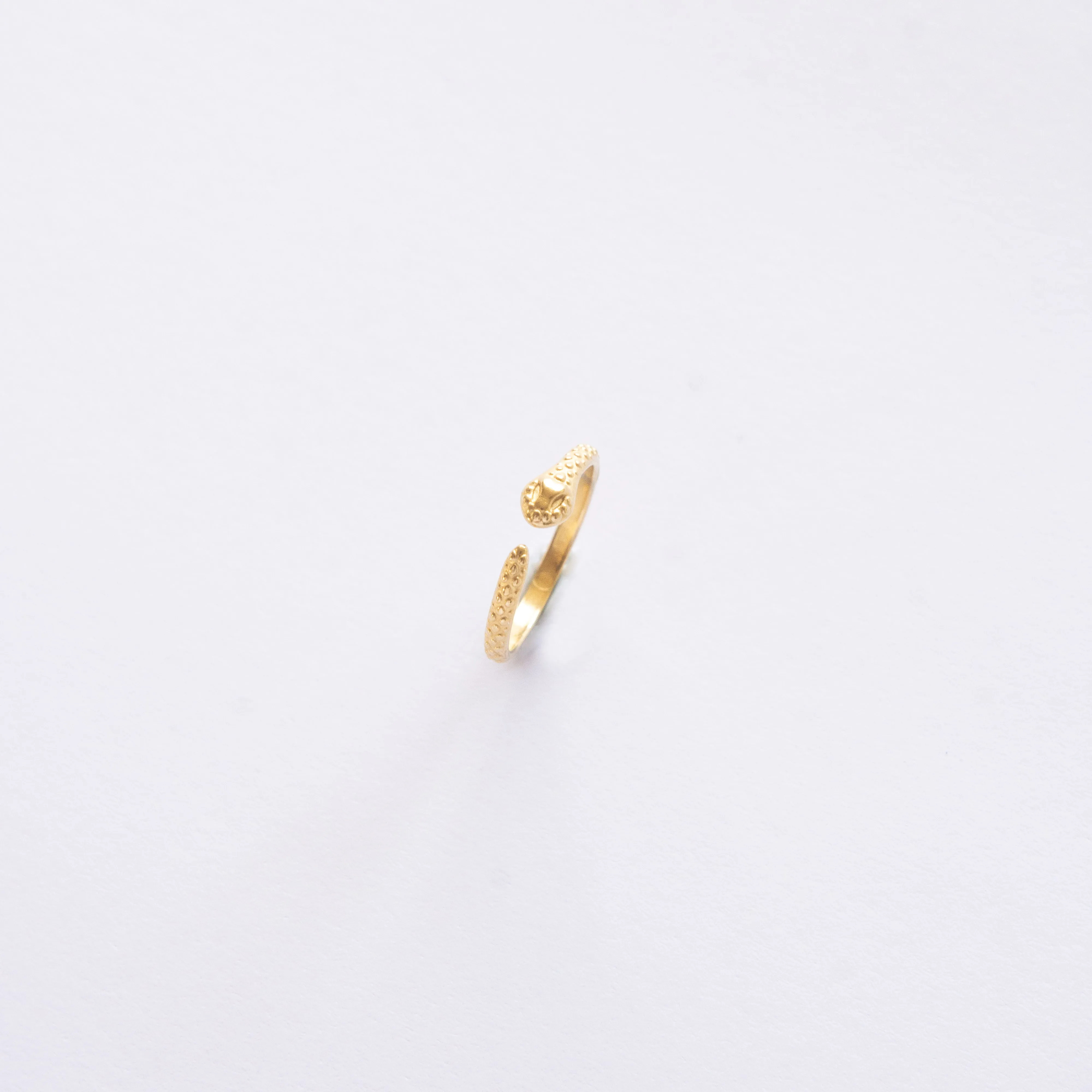 Gold Plated Adjustable Snake Ring