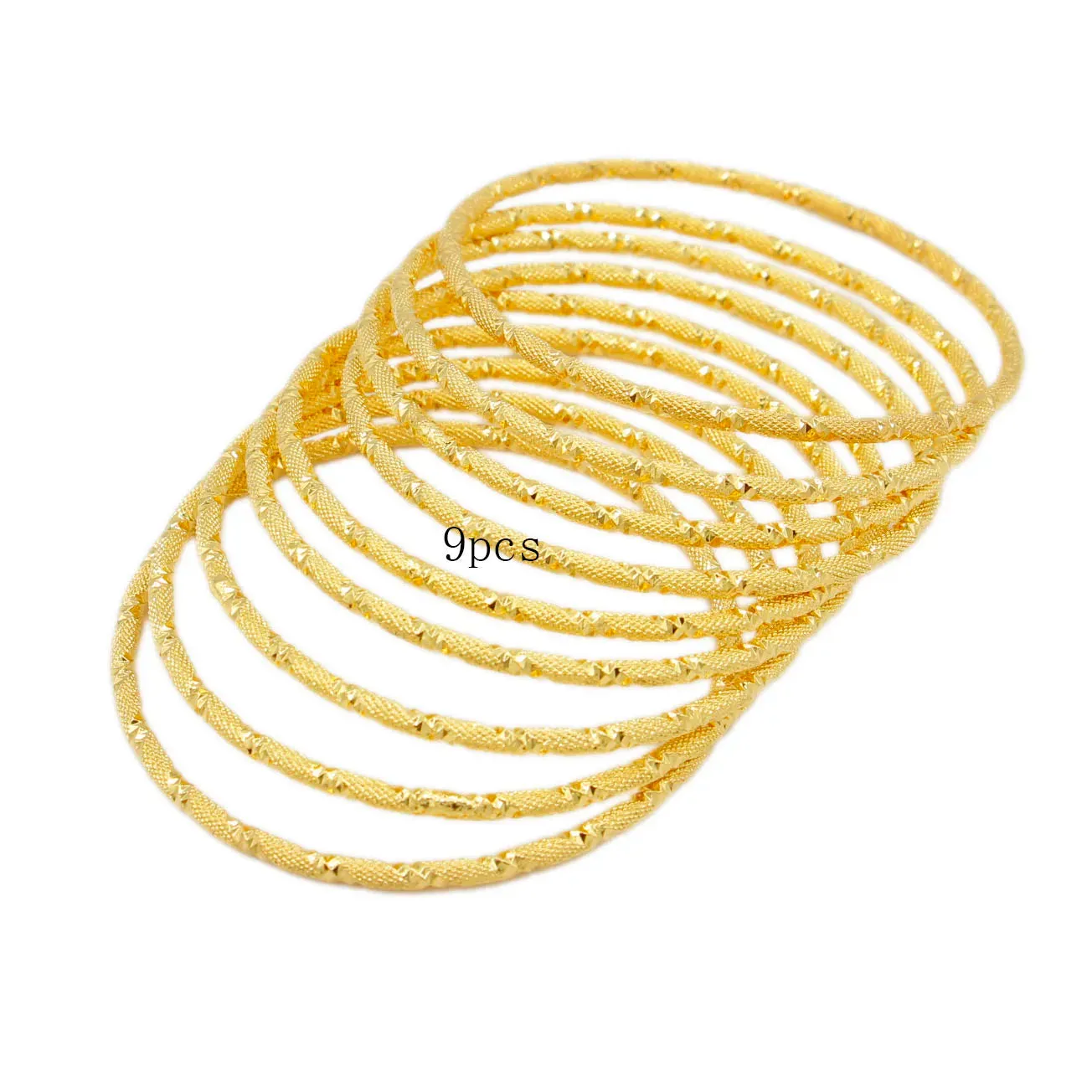 Gold Plated Bangle for women African Dubai Bracelet Wedding Luxury  Jewelry