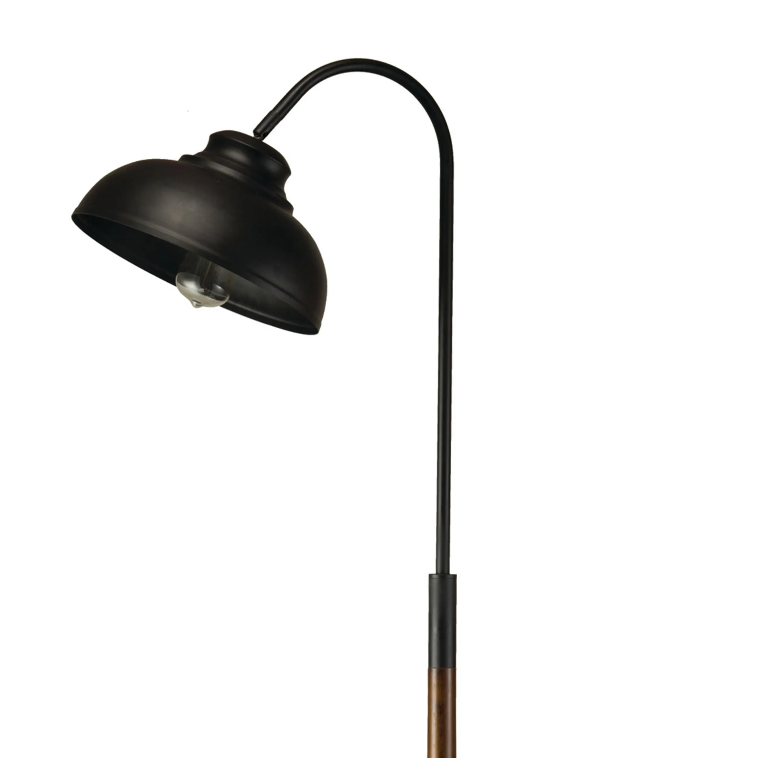 Greenwich Heritage Metal/Wood Floor Lamp 162cm