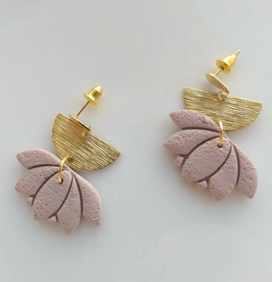 Handmade by Mona Handmade Polymer Clay Earrings 3.8cm