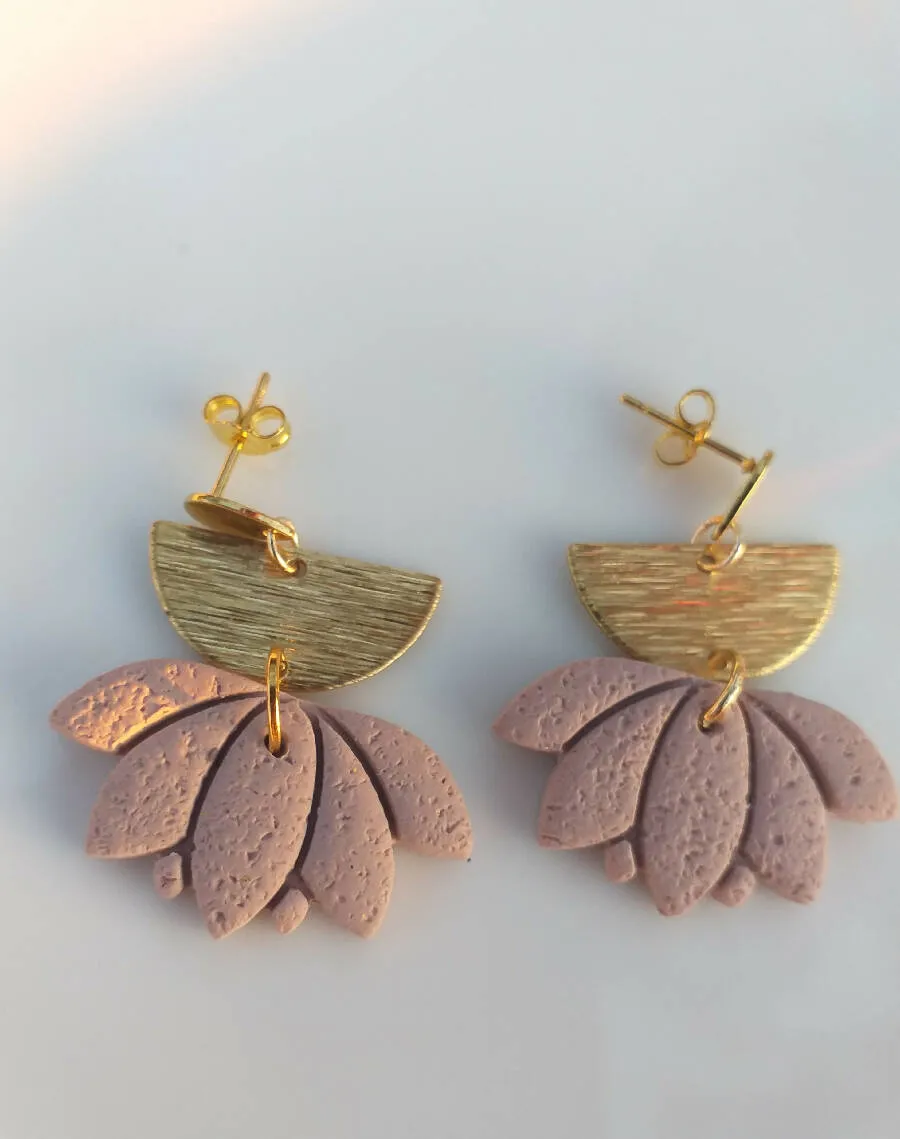 Handmade by Mona Handmade Polymer Clay Earrings 3.8cm