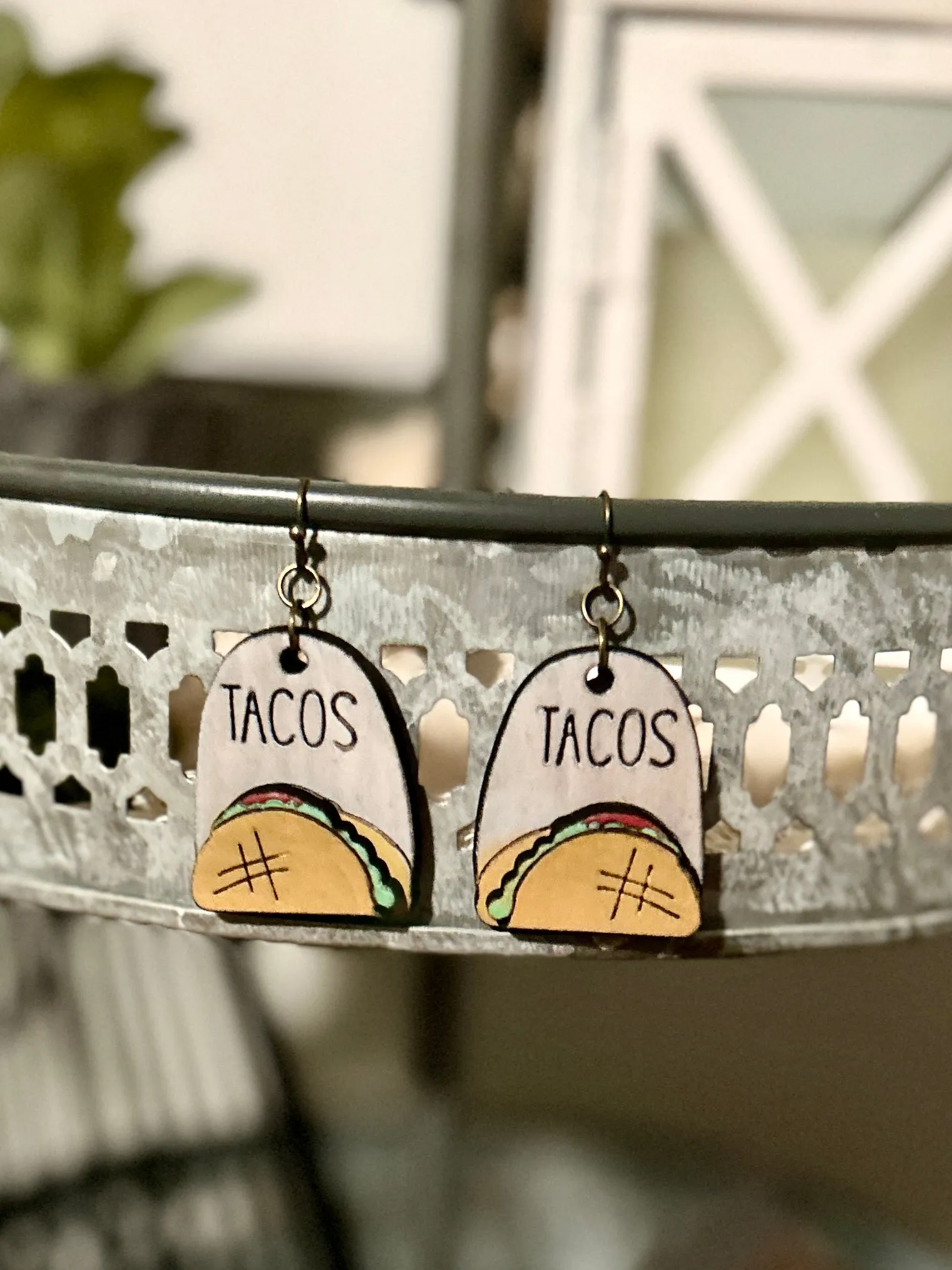 Handmade Taco Dangle & Stud Earrings