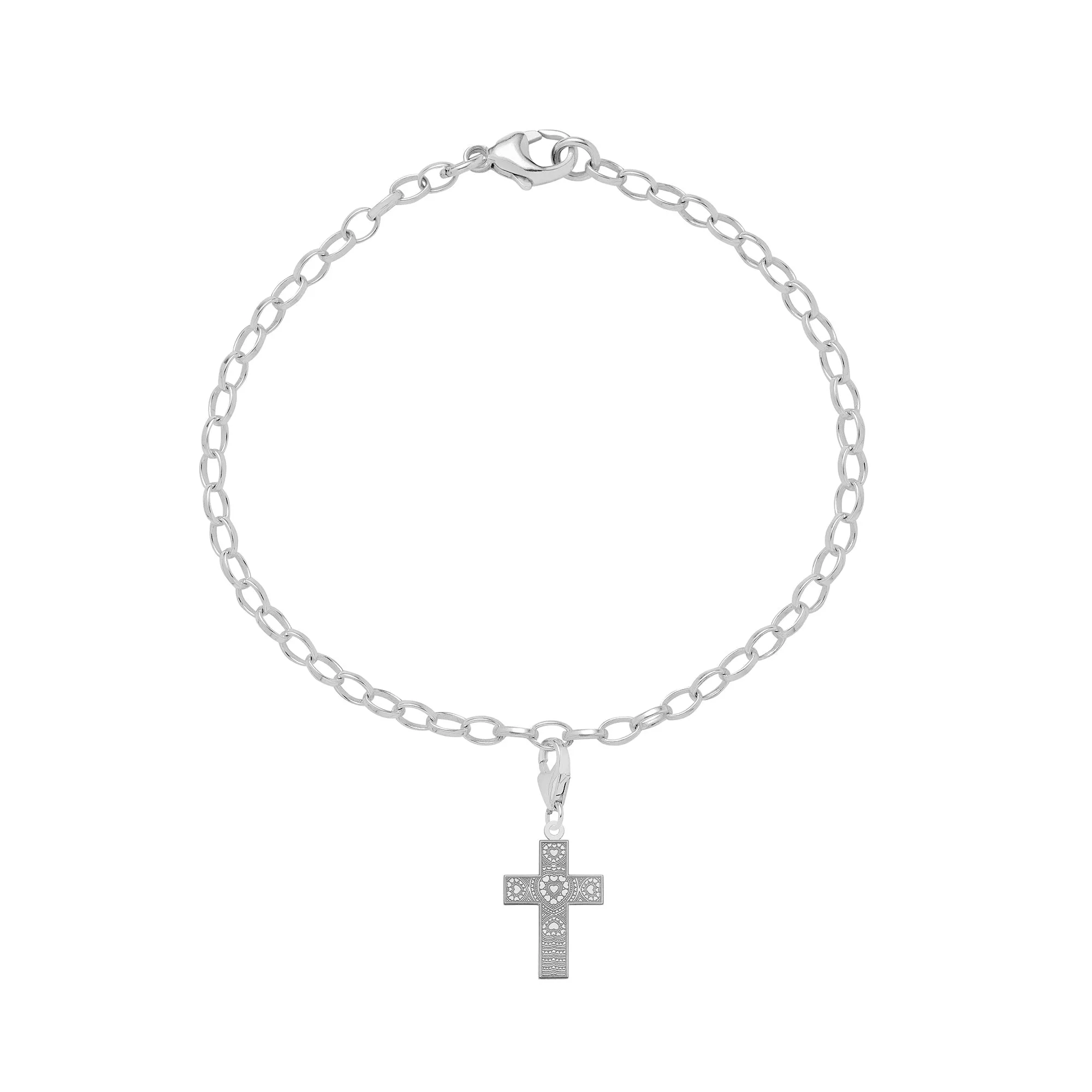 Heart Cross Charm