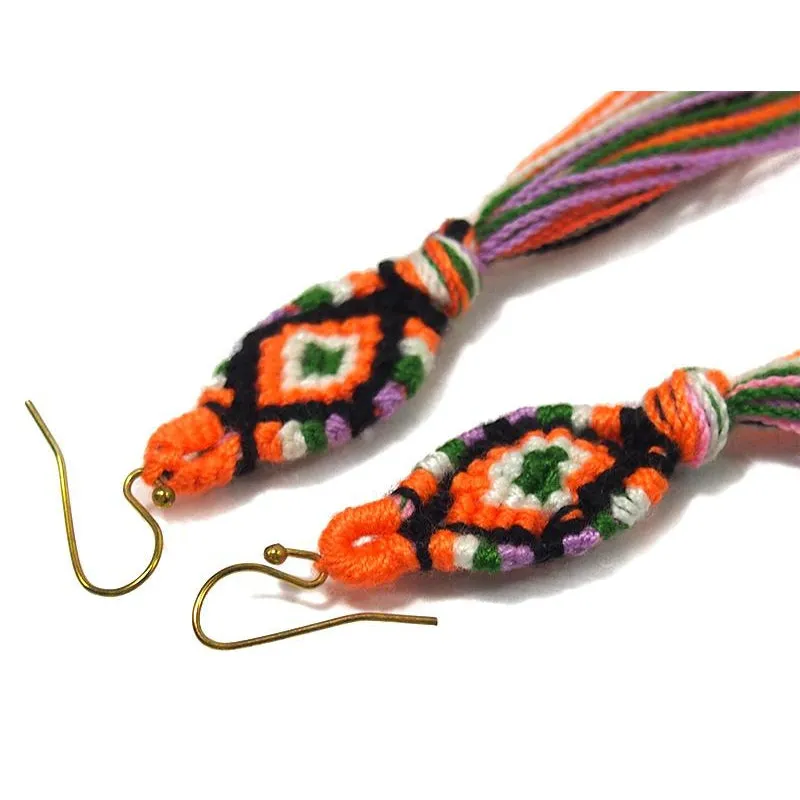 Hilltribe Crocheted Earrings, P