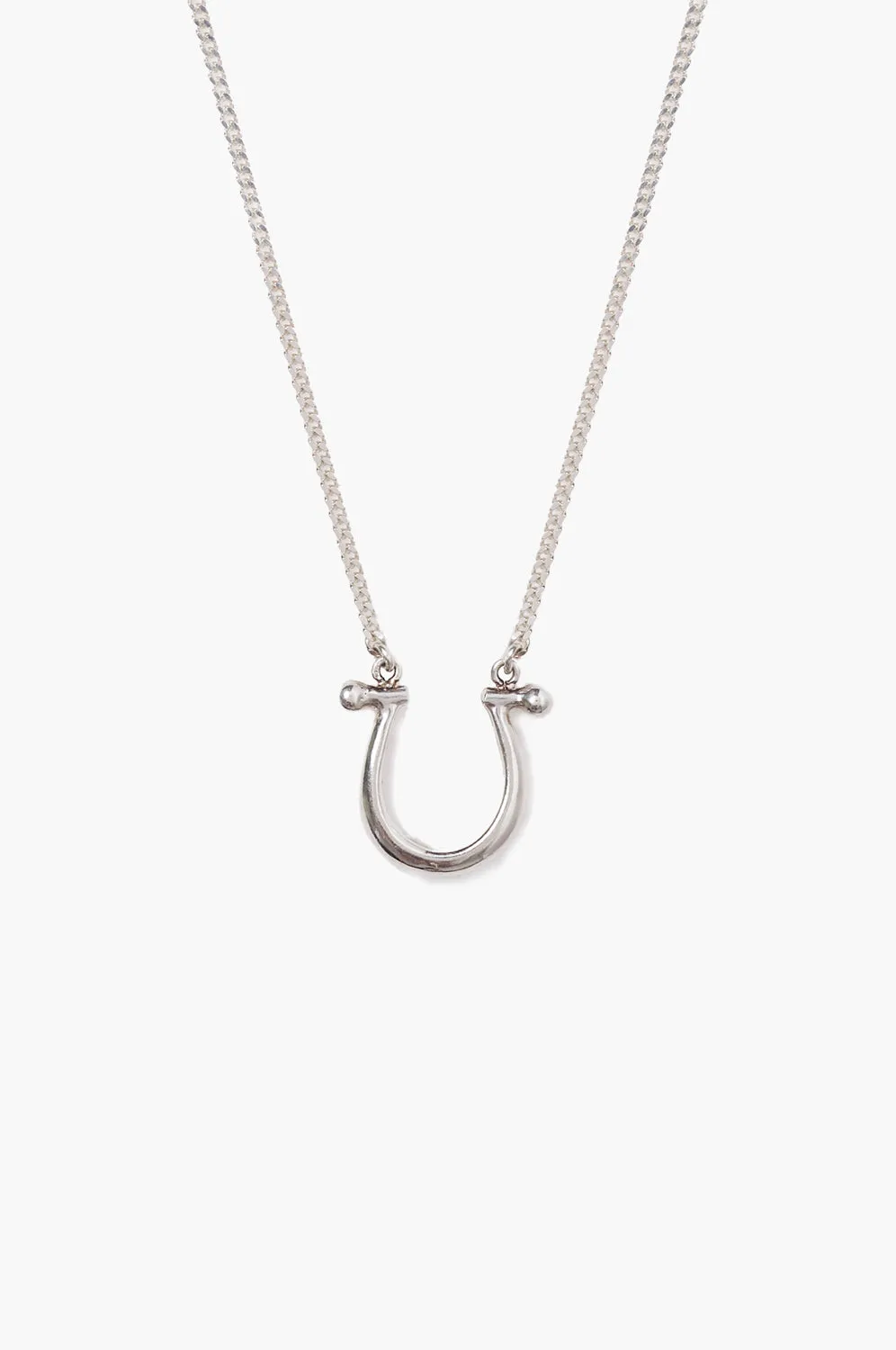 Horseshoe Necklace Silver