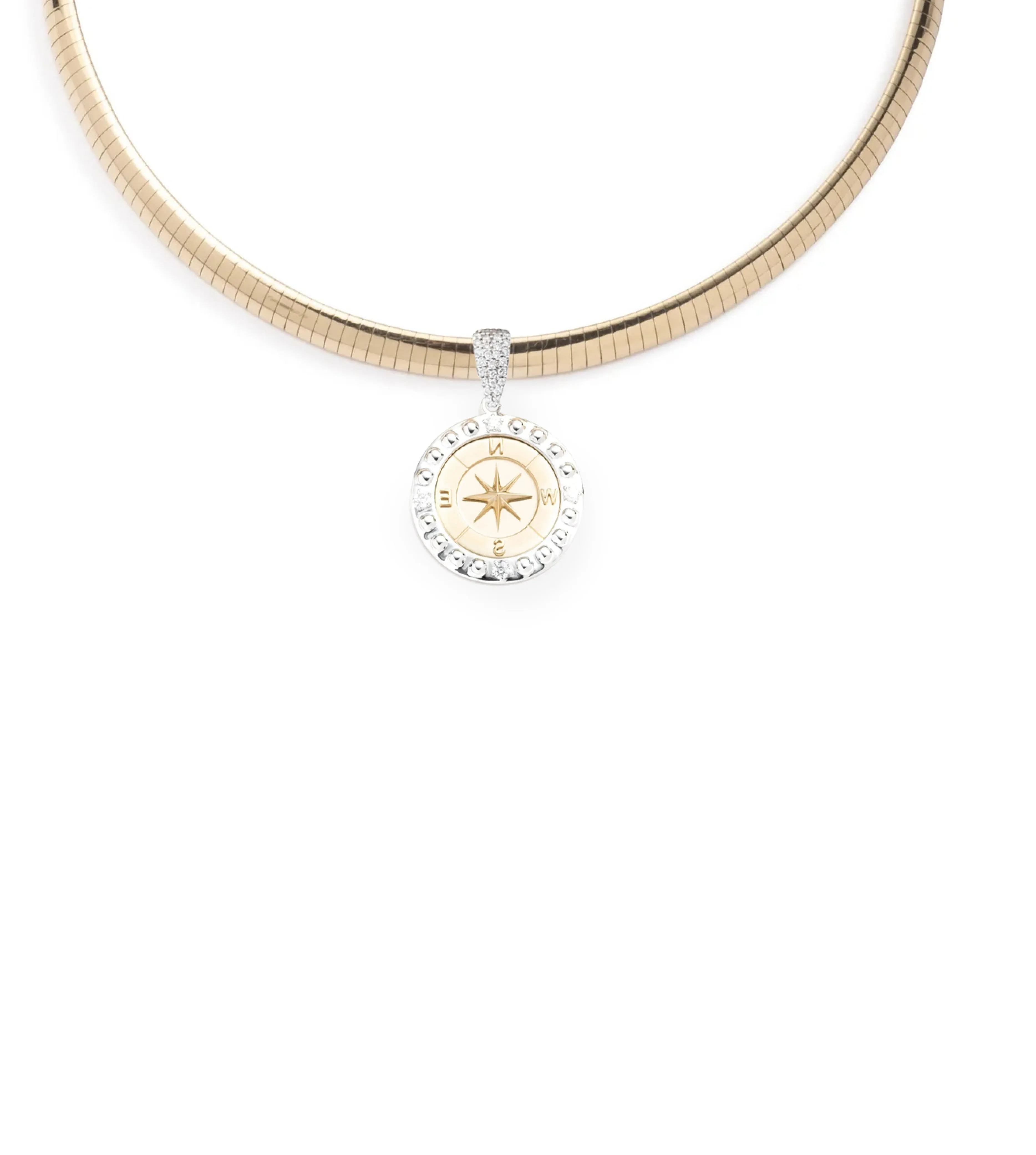 Internal Compass : Medium Sleek Collar Necklace