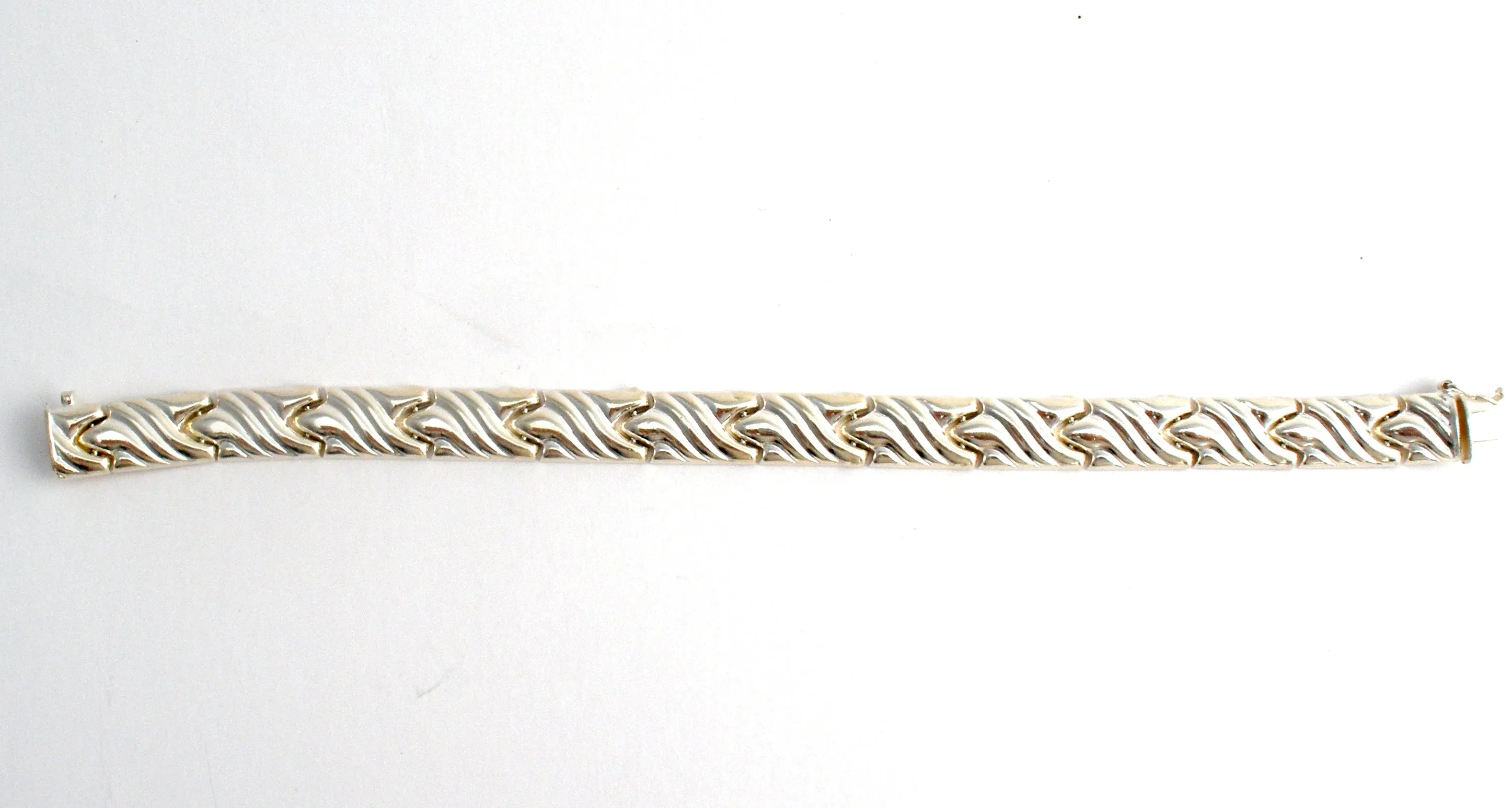 Italian Sterling Silver Bracelet 7" Vintage