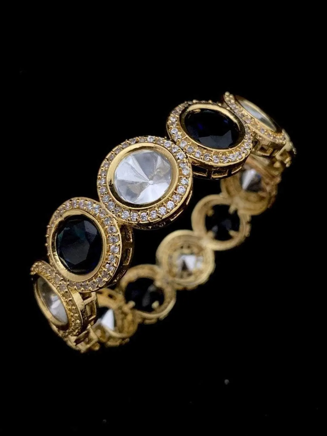 Kundan Crystal Multicoloured Handcuffs