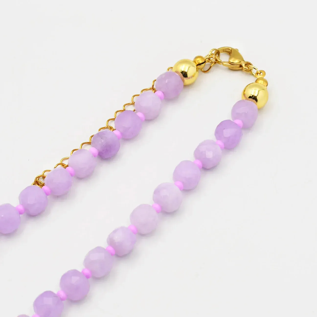 Lila Faceted Gemstone Necklace (Ships in 2-3 Weeks)