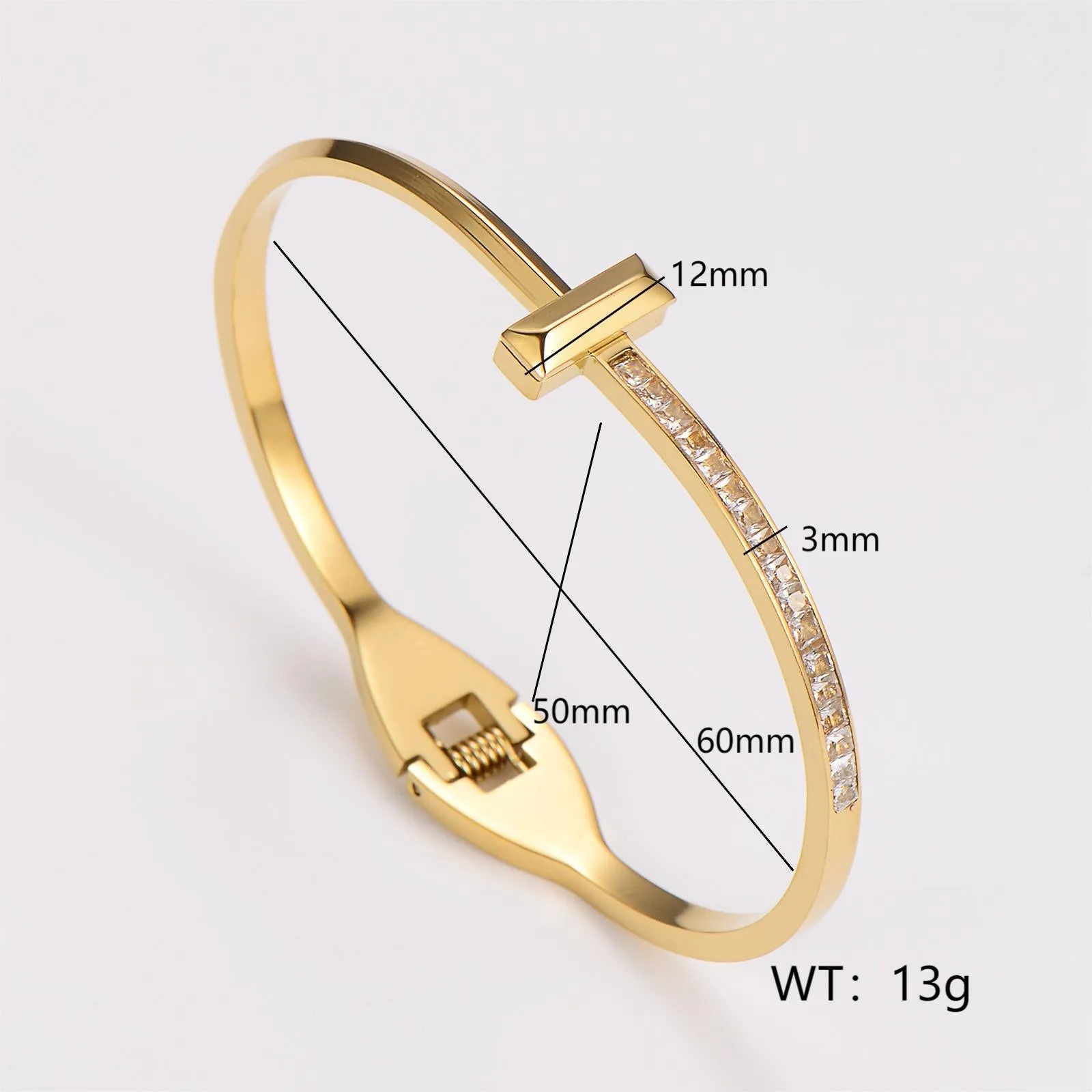 Minimalist Square Stainless Steel Electroplating Bangles