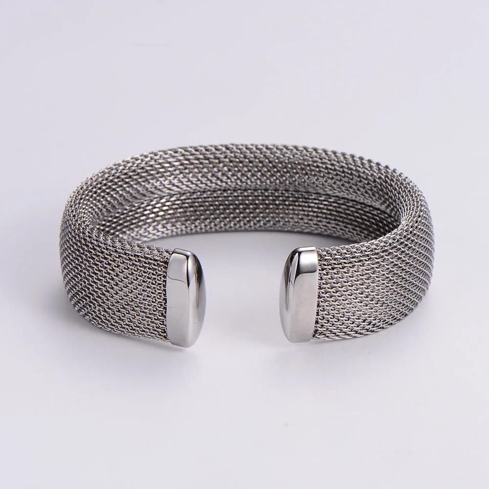 Minimalist Titanium Steel Electroplating Bangles