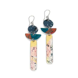 Mix n match long Aluminium Earrings