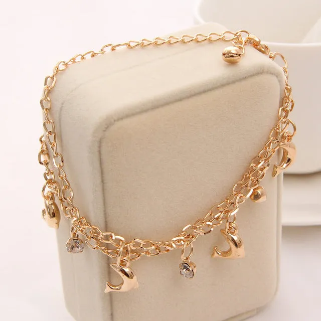 Multilayer Beaded Pendant Bracelets