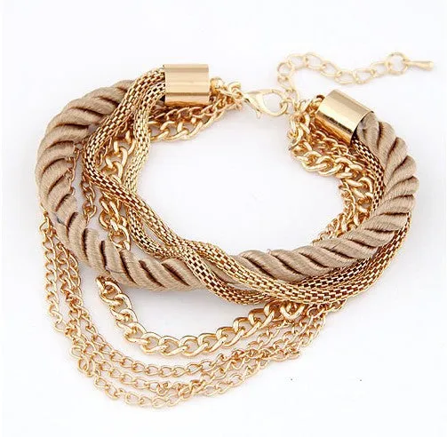 Multilayer Beaded Pendant Bracelets