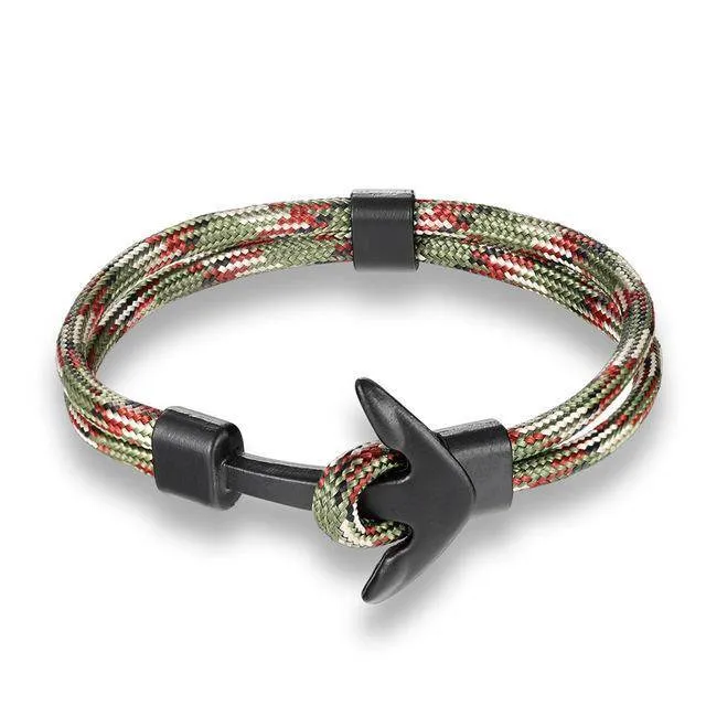 Multilayer Woven Anchor Bracelets