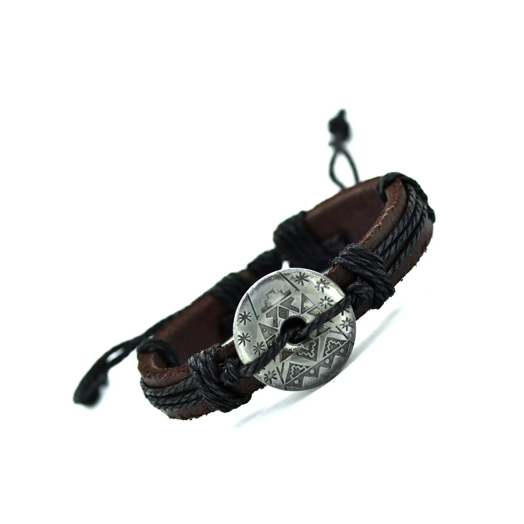 New Arrival Snow Flower Bracelet Style Cuff Charm Genuine Leather Bracelets Vintage Bracelet For Women Men Jewelry