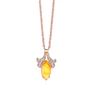 Ornate Marquise Pendant in "Chai" *Preorder*